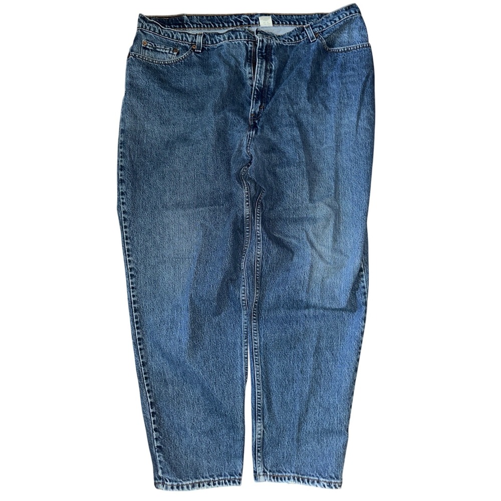 Levis‎ 550 Relaxed Fit Tapered Leg Jeans Blue Medium Wash 24WS Mens Vintage